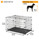 Клітина для собак та цуценят Ferplast Doggy Hub 105 69х106х70 см до 40 кг (73178117) - зображення 3