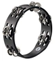 Тамбурін MEINL Compact Wood Tambourine Steel Jingles Black CTA2S-BK - изображение 1