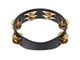 Тамбурін MEINL Compact Wood Tambourine Solid Brass Jingles Black CTA2B-BK - изображение 3