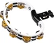 Тамбурін MEINL Mountable Recording-Combo ABS Tambourine Dual-Alloy Jingles White TMT2M-WH - изображение 2