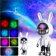Проектор ночник UFT Astronaut 6 в форме кролика, звездное небо с туманностью, RGB-эффекты, пульт ДУ. - изображение 3