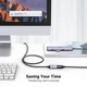 USB кабель-удлинитель UGREEN USB 3.0 Extension Cable в нейлоновой оплетке 5 м Black (US115) - изображение 4