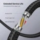 USB кабель-удлинитель UGREEN USB 3.0 Extension Cable в нейлоновой оплетке 5 м Black (US115) - изображение 6
