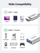 Кабель Ugreen Type-C to USB 3.0 OTG адаптер в нейлоновой оплетке 15 см White (US378) - изображение 2