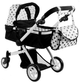 Wózek dla lalek Lean Toys Alice 2w1 - z funkcją pozycji leżącej i siedzącej (5902808158011) - obraz 1
