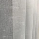 Шторы из легкого льна оливковые c белым льняным тюлем на люверсах ALBO (SHTN-LM1-15) - изображение 4