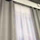 Темно-серые готовые шторы лен блэкаут с тюлем однотонные для гостиниц, кафе и ресторанов - изображение 7