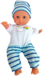 Пупс Lean Toys у смугастій піжамі Blue 30 см (5904665999226) - зображення 3