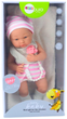 Пупс Lean Toys в одязі з шапочкою White/Pink 42 см (5905991015369) - зображення 1