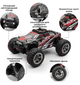 Радіокерована машинка KFPLAN KF11 1:16 4WD, монстр трак до 40 км/год, RC машина позашляховик, 2 АКБ, машинка на пульті - зображення 14