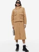 Плащ H&M M темно бежевый 7071123776 - изображение 3