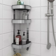 Półka ścienna narożna IKEA BROGRUND 19x58 cm stal nierdzewna (304.089.79) - obraz 2
