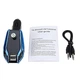 FM модулятор X8 Plus Bluetooth MicroSD USB AUX трансмиттер 70×45×75 мм Синий - изображение 1
