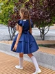 Подростковое школьное платье для девочки Ласточка 25_2998 152 см Синее (ROZ6501086361) - изображение 3