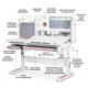 Детский стол Mealux Winnipeg Multicolor WG + PN (BD-630 WG + PN Multicolor) - изображение 4