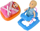 Zestaw lalek Lean Toys Mama w ciąży 30 cm + Syn 10 cm + Akcesoria (5905679072509) - obraz 5