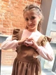 Детский вельветовый школьный сарафан для девочки Ласточка 25_5004 122 см Кофейный (ROZ6501092460) - изображение 4