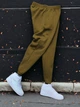 Мужские демисезонные спортивные штани Oversize 657889 M хаки (ВШ7004) - изображение 2