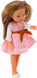 Lalka Lean Toys w różowej sukience z kokardą 32 cm (5905991055594) - obraz 4