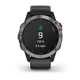 Смарт-часы Garmin Fenix 6 Solar Silver with black band (010-02410-00) - изображение 5
