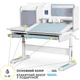 Дитячий стіл Mealux Winnipeg Multicolor WG + BL (BD-630 WG + BL Multicolor) - зображення 1