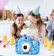 Детский цифровой фотоаппарат Камера с экраном для детского фото и видео HD 1080P 3Mp 2" Экран Карта памяти microSD 32 ГБ в комплекте противоударный кейс Динозаврик Blue - изображение 3