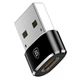 Перехідник Baseus USB Male To Type-C Female Adapter Converter 3A (Чорний) (14058) - зображення 4