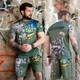 Тактичний комплект Sabotage Triod Футболка + Шорти зелений розмір M - зображення 1