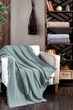 Покривало First choice Sole Turquoise Двоспальний Євро 220×240 см Бавовна Бірюзовий - зображення 1