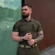 Тактичне поло Premium з липучками під шеврони олива розмір 6XL - зображення 3