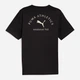 Футболка хлопковая длинная мужская Puma Class 68821901 2XL Black с принтом (4069157676885) - изображение 5