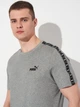 Футболка хлопковая длинная мужская Puma Ess Tape Tee 68467403 L Medium Gray Heather (4067983324307) - изображение 7