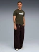 Футболка хлопковая длинная мужская Puma Essentials Graphics 68470870 2XL Dark Olive (4069157697392) - изображение 3