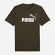 Футболка хлопковая длинная мужская Puma Essentials Graphics 68470870 2XL Dark Olive (4069157697392) - изображение 4