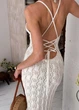 Пляжное платье Кружево ART KNIT молочное, L-XL 040528 - изображение 6