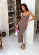 Пляжное платье Кружево ART KNIT тауп, L-XL 040554 - изображение 3