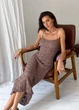 Пляжное платье Кружево ART KNIT тауп, L-XL 040554 - изображение 8