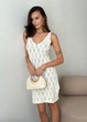 Ажурное летнее платье короткое ART KNIT молочное, M-L 037696 - изображение 11