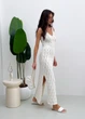 Ажурное летнее платье длинное ART KNIT молочное, L-XL 037686 - изображение 7