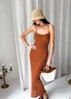 Пляжное платье Кружево ART KNIT янтарное, S-M 040551 - изображение 5