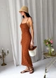 Пляжное платье Кружево ART KNIT янтарное, S-M 040551 - изображение 7