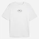 Футболка хлопковая длинная мужская Puma Sport 68824202 XL White с принтом (4069157695695) - изображение 4