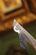 Сережки епоксидна смола сухоцвіти гортензія ручна робота - изображение 4