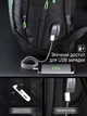 Школьный рюкзак Winner/SkyName для подростков с USB-слотом, черный, на 3 отделения, 20 л SkyName - изображение 7