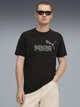Футболка хлопковая длинная мужская Puma Ess Camo Tee 68936801 XS Черная (4069156540965) - изображение 1