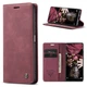 Чехол-книжка CaseMe из нубука для Samsung S24 Бордовый - изображение 9