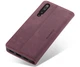 Чохол-книжка CaseMe з нубуку для Xiaomi Mi 9 Бордовий - зображення 5