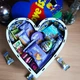 Подарочный бокс сердце с принтом «Love is...» со сладостями для девушки или ребенка (ar168) - изображение 2