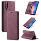 Чохол-книжка CaseMe з нубуку для Xiaomi Mi 9 Бордовий - зображення 8
