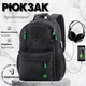 Черный школьный рюкзак с подростковым USB-слотом SkyName - изображение 1